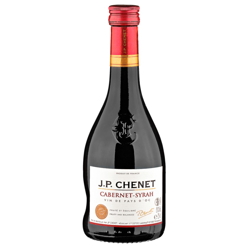 J.P. Chenet Rotwein Cabernet-Syrah Vin de Pays D'oc trocken 0,25l